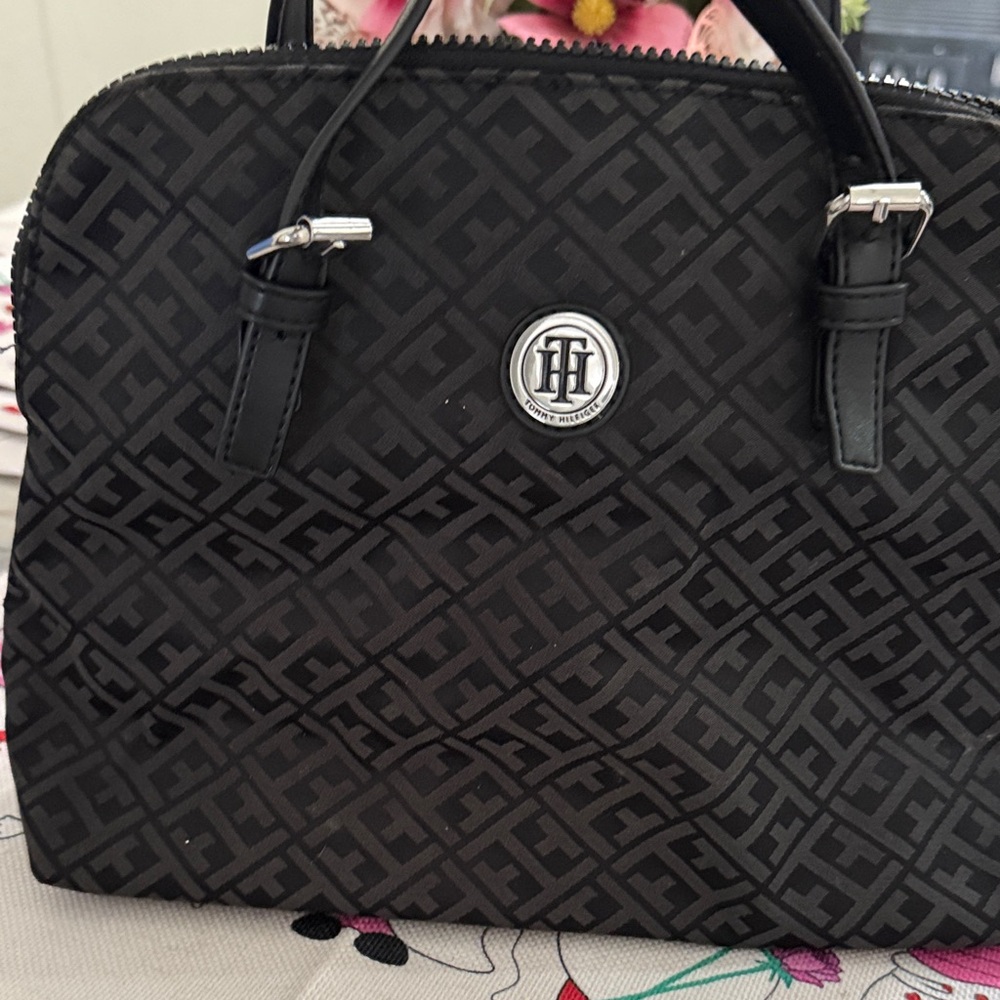 Tommy Hilfiger Black Satchel Bag